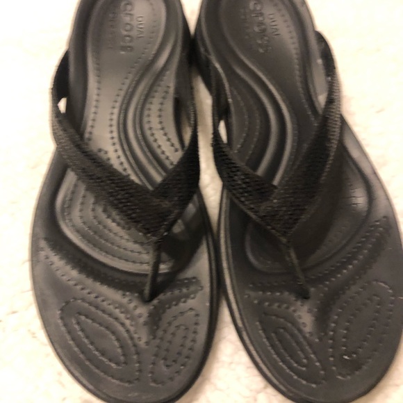 CROCS Shoes - Women’s CROCS Capri V Sequin Dual Comfort Black